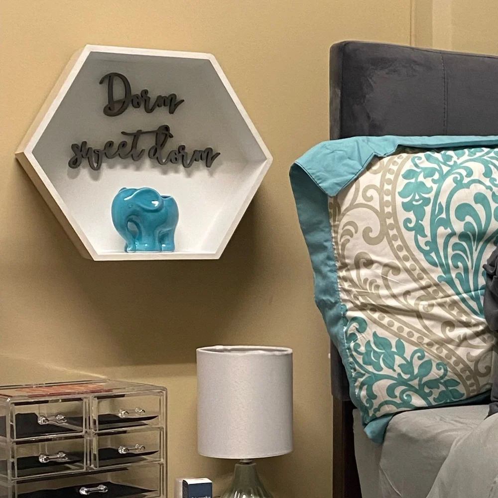 Dorm sweet dorm hanging shelf